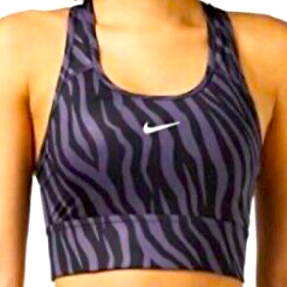 NIKE DRI-FIT ICON CLASH ANIMAL PRINT BLACK AND PURPLE COLOR SIZE MEDIUM EUC - Picture 1 of 2